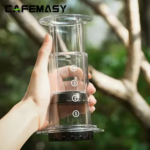 Espresso Coffee Maker Portable French Press Barista Tool Coffee Pot Air Press Coffee Machine With Fi