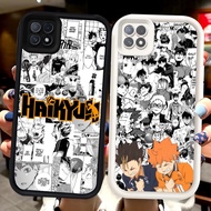 Z-42 Haikyuu White Black Casing for OPPO Reno 4 Lite 4F A16K A16E A93 F17 Pro Case