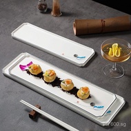 Long Strip Tableware High-Value Plate Sashimi Plate Club Creative Japanese Sushi Plate Five Hotel Fl