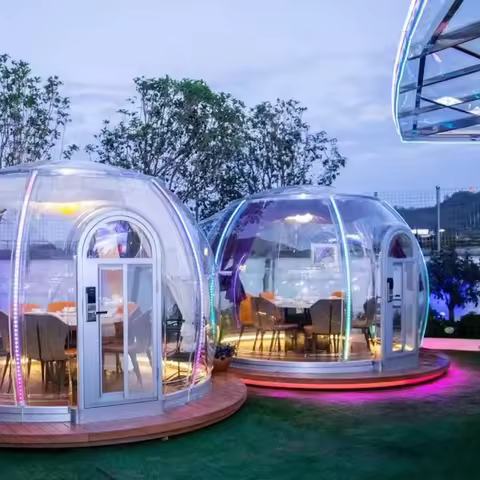 Luxury Outdoor Transparent Tent Dome Gardens Glamping Geodesic Dome Tent for Sale