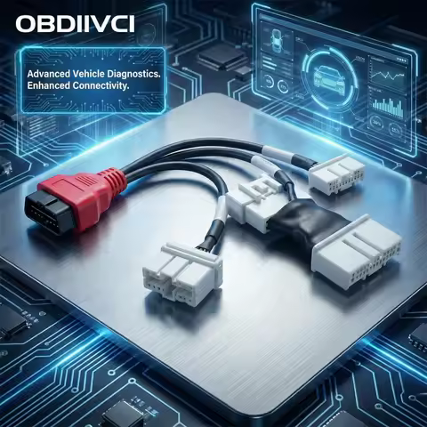 1 To 3 OBD2 Splitter Cable CAN Bus Works with Autel LAUNCH XTool EV Scan Tools OBDIIVCI Adapter for