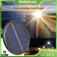 1/2pcs 60mm 0.28W 5V Round Solar Panel Board DIY Power Bank Battery Cell Charger