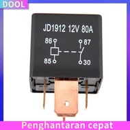 [DOOL]Waterproof Heavy Duty Relay 4Pin DC 24V 12V 80A JD1912 Automotive Car Relay