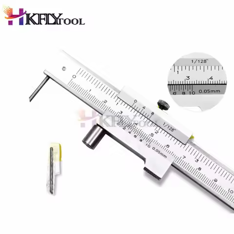 Parallel crossed caliper 0-200mm 300mm 400mm stainless steel parallel crossed vernier caliper markin