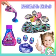 DIY Slime Crystal Galaxy Slime Egg Stress Relief Kids Toy Unicorn Poop Galaxy Colorful Slime Toy Kit