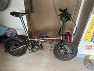 Fnhon gust 摺疊單車 玫瑰金