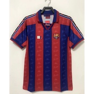 1996-97 Barcelona Home Retro Football Shirt Sports Short Sleeve&-&*