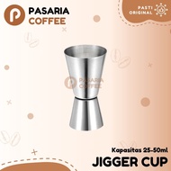 JINGGER MEASURE CUP 25ml/50ml/Gelas Takar/Penakar Sirup/Minuman Stainless