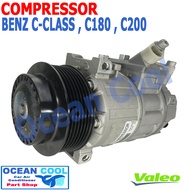 คอมเพรสเซอร์ เบนซ์  C180  C200  Compressor MERCEDES BENZ  COM0062 HFC-134A  Valeo แท้  813137 ตั้งเเต่ปี 2007 Compressor คอมแอร์รถยนต์ คอมแอร์ คอมเพลสเซอร์ Ocean Cool คอมแอร์รถเบนซ์