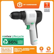 BLACK + DECKER 12V REVIVA Cordless Drill Driver REVDD12C Screwdriving &amp; Drilling Tool (REVDD12)