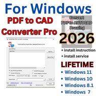 FOR WINDOWS - PDF to CAD Converter Pro 2026 - INSTALL INSTRUCTION - INSTALL SERVICE