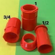 pvc orange pipe connector 1/2,3/4,1