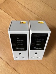 200M HomePlug一對，電線網絡socket to LAN，即插即用免安裝，全面跟治Wi-Fi死位，訊號問題，可用now tv