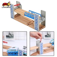 [lahomia] Wooden Train Track Set Track Bridge Expansion Compatible with All Major Brands Wooden Rail