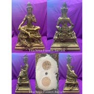 孔雀王kruba aliyachat be.2550 第一期Jatukam 泽度金骑孔雀王供奉型金身