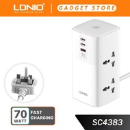 Ldnio 70W Desktop Power Strips Universal Adapter Extension Socket 2 Meter SC4383