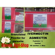 IVERMECTIN AGMECTIN - SAFE FOR ALL ANIMALS - BY: METROVET - 48 sachets / 1 BOX