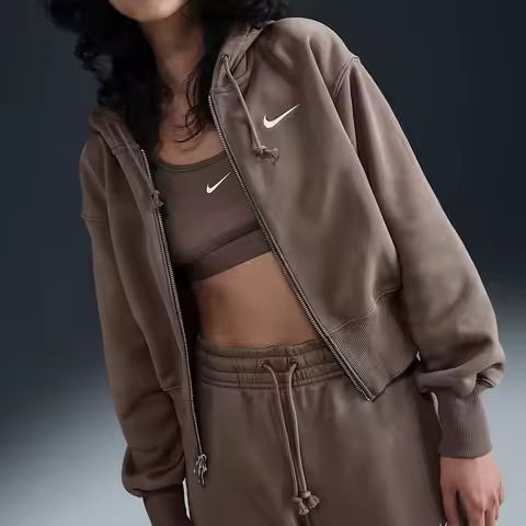 Nike genuine Autumn Winter New Women's Short Waist Knitted Warm Jacket HJ0941-233
