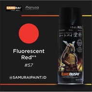 MERAH Cheapest Samurai Paint Flourescent Red 57 Red Stabilo #57 Aerosol Paint