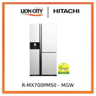 Hitachi R-MX700PMS0-MGW Side-by-side Refrigerator (569L)