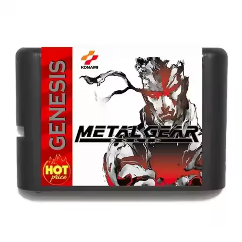 New Arrival Metal Gear Solid 16bit MD Game Card For Sega Mega Drive For Genesis