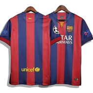 <119>14-15 Barcelona giải đáu Champion League cuối cùng retro phiên bản của Barca Jersey Messi 10 NE