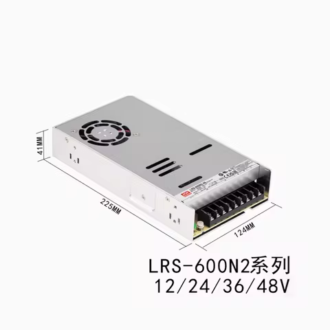 Original Mean Well LRS-600N2-12 LRS-600N2-24 LRS-600N2-36 LRS-600N2-48 600W Single Output High Peak 