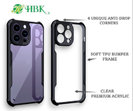Clear Tough Hybrid, Transparent Black Bumper Border Case for honor 200 lite honor 200 pro honor x8b 