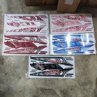 Stiker sticker body stripe cover set honda icon scooter