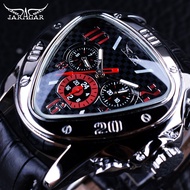 Jaragar Sport Racing Design Geometric Triangle Pilot Genuine Leather Men Mechanical Watch Top nd Luxury Automatic Wrist Watch