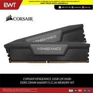 CORSAIR VENGEANCE 32GB (2x16GB) DDR5 DRAM 6000MT/s CL36 Memory Kit 100% ORIGINAL CMK32GX5M2E6000Z36