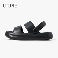 UTUNE Women's Sandals Two Straps Anti-Slip Outer Sandals Daily Casual Commuting Men's Sandals