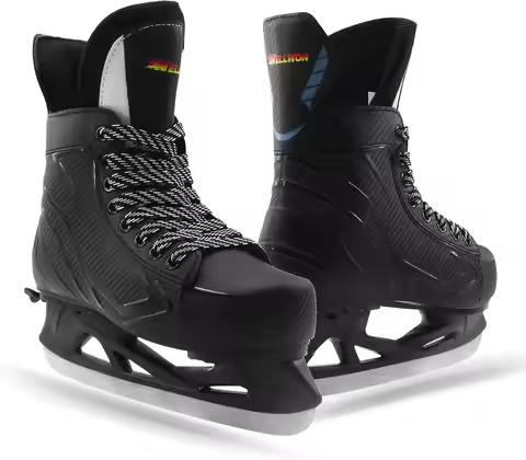 Adjustable Ice Hockey Skates for Outdoor and Rink, Recreational Ice Skates, Fitness Hockey Skates Fu