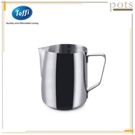 Toffi Stainless Steel Milk Frothing Jug Pitcher Barista Latte Art Measuring Scale - B8700