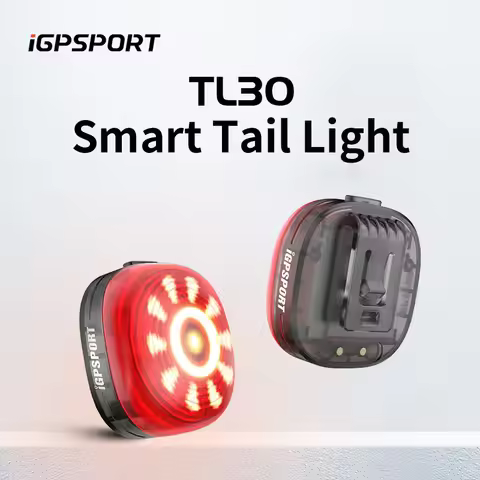 iGPSPORT TL30 Smart Tail Light Rear Bike Light Brake Warning Lamp Waterproof LED 6 Modes Cycling Tai
