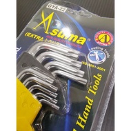 LS GEMILANG ASUMA CRV 9Pcs Set L KEY allen key flowers hex key Star Hex Key Wrench L Shape
