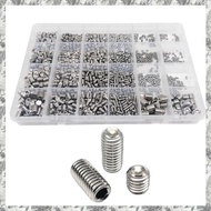 [I O J E] 1500 M2 M2.5 M3 M5 M6 M8 DIN916 Stainless Steel Black Hex Hexagon Socket Allen Cup Point G