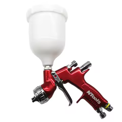 Paint Spray Gun 1.4MM Nozzle TE20 Nozzle Cap HVLP Spray Gun Air Paint Gun Water Based Air Spray Gun 