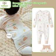 Baby Bodysuit - Snuggy Berry Sleepsuit Miel White