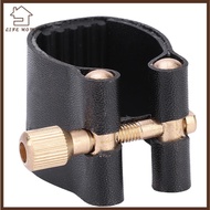 YELGIRL ​Clarinet Ligature​, ​Plastic Cap​ PU ​Ligature Fastener​, Black ​Clarinet Mouthpiece Securi