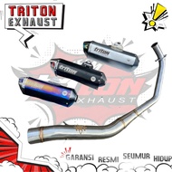 Fullsystem Racing Exhaust CBR 150R, R15V3 V2, CB 150r, GSX 150r, Ninja 250Sl RR Mono Original Triton