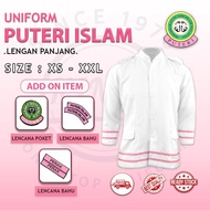 Uniform Puteri Islam Lengan Panjang Baju Kawad Puteri Islam Jernama Falcon PPIM Sekolah Menengah