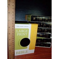 KJV 1611 LARGE PRINT COMPACT BIBLE BONDED LEATHER-BLACK