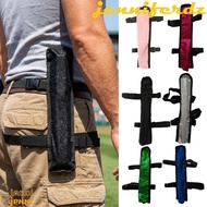 JENNIFERDZ Fan Holder, Adjustable Strap with Waist Belt Kung Fu Fan Bag, Thigh Strap Reflective Prot