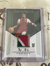 Panini Noir Ja'Kobe Walter 球員卡