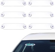 Yitexin 6 Pieces Ez Pass Holder with Strong Suction Cups, Acrylic Ezpass Transponder Holder, Univers
