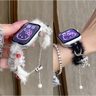Cute Bear Pendant Watch Strap For Watch Strap Series11 10 987654321 se,Ultra, Watch Strap Size 49mm 