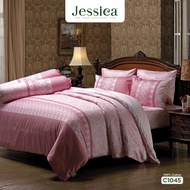 Jessica Cotton Silk Shine C1045 ชุดเครื่องนอน ผ้าปูที่นอน ผ้าห่มนวม เจสสิก้า พิมพ์ลายได้อย่างสวยงาม