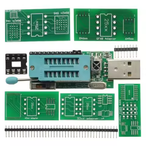 CH341A Programmer V1.7 1.8V Level Conversion Kit With Adapter Boards PCB Integrated Level Conversion