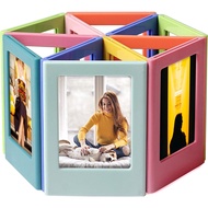 10 Pack Mini Magnetic Picture frame, 2x3" Refrigerator Magnet Photo Frame for Fujifilm Polaroid Instax Mini, Small Picture Holder for Fridge Table Locker Whiteboard